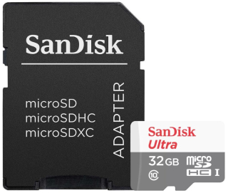 SanDisk Ultra/micro SDHC/32GB/UHS-I U1 / Class 10/+ Adaptér / SDSQUNR-032G-GN3MA