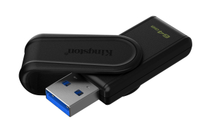Kingston DataTraveler Exodia S 64GB/USB 3.2/USB-A/Čierna / DTXS/64GB