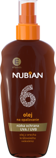 NUBIAN opaľovací olej 150ml OF6
