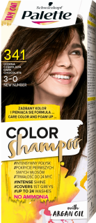 PALETTE COLOR SHAMPOO farba na vlasy 341 Čokoládová