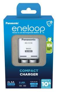 Panasonic Eneloop BQ-CC50 + + 2 x R6/AA Eneloop 2000mAh BK-3MCDE