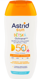 ASTRID SUN KIDS opaľovacie mlieko 200ml OF50