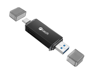 C-TECH UCR-02-AL, USB 3.0 TYPE A/ TYPE C, SD/micro SD