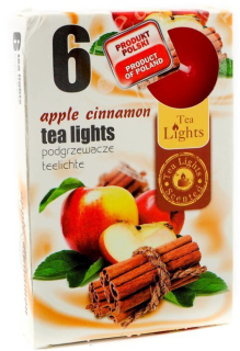 Čajové sviečky ADMIT 6ks Apple & Cinnamon