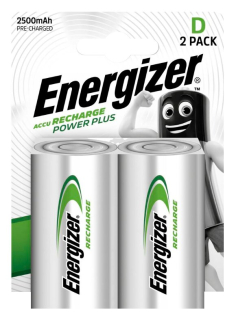 Energizer Power Plus R20/D Ni-MH 2500mAh - 2ks