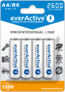 everActive professional line R6/AA 2600mAh - 4ks