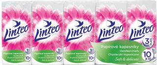 LINTEO hygienické vreckovky satin 10ks/3vr
