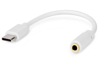 NEDIS USB 2.0 adaptér/ USB-C zástrčka - 3,5 mm zásuvka 10 cm