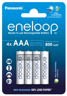 Panasonic Eneloop R03/AAA 800mAh (BK-4MCDE/4BE) - 4ks