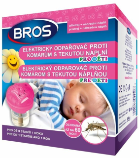BROS elektrický odparovač s tekutou náplňou pre deti 60 nocí